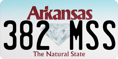 AR license plate 382MSS