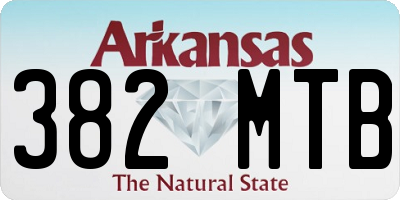 AR license plate 382MTB