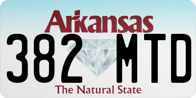 AR license plate 382MTD