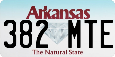 AR license plate 382MTE
