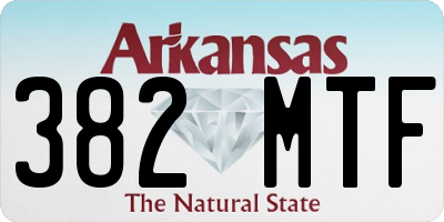 AR license plate 382MTF