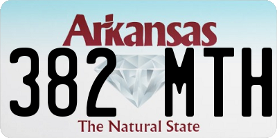 AR license plate 382MTH