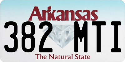 AR license plate 382MTI