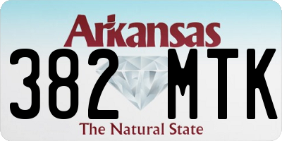AR license plate 382MTK