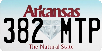 AR license plate 382MTP
