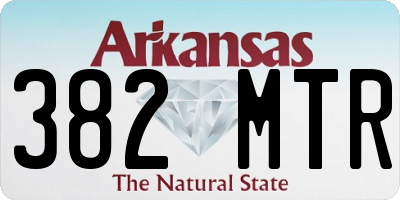 AR license plate 382MTR