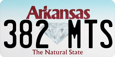 AR license plate 382MTS