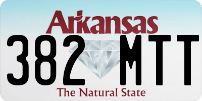 AR license plate 382MTT