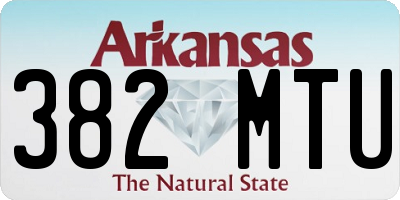 AR license plate 382MTU