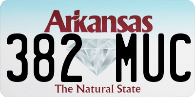 AR license plate 382MUC