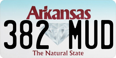 AR license plate 382MUD