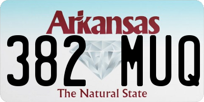 AR license plate 382MUQ