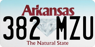 AR license plate 382MZU