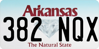 AR license plate 382NQX