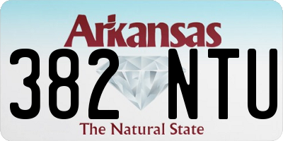 AR license plate 382NTU