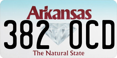 AR license plate 382OCD