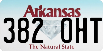AR license plate 382OHT