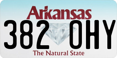 AR license plate 382OHY