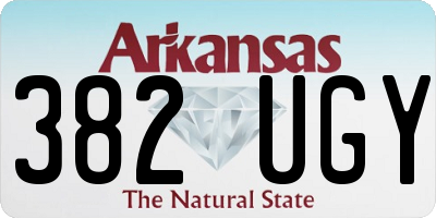AR license plate 382UGY