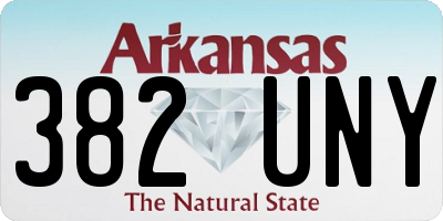 AR license plate 382UNY