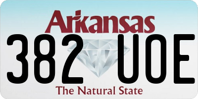 AR license plate 382UOE