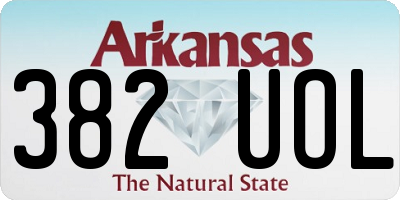 AR license plate 382UOL