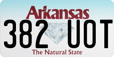 AR license plate 382UOT