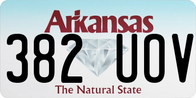 AR license plate 382UOV