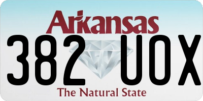 AR license plate 382UOX
