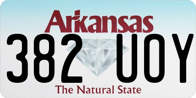 AR license plate 382UOY