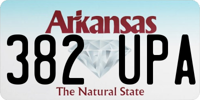 AR license plate 382UPA