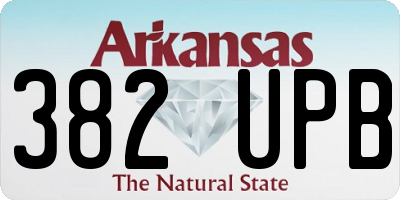 AR license plate 382UPB