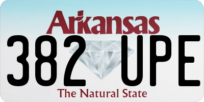 AR license plate 382UPE