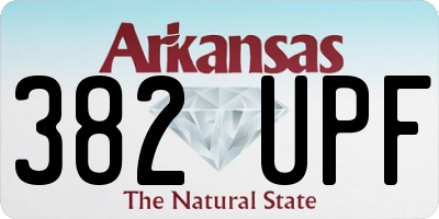 AR license plate 382UPF