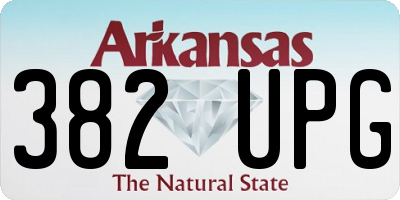 AR license plate 382UPG
