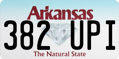 AR license plate 382UPI