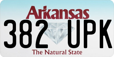 AR license plate 382UPK