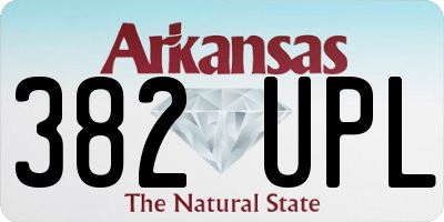 AR license plate 382UPL