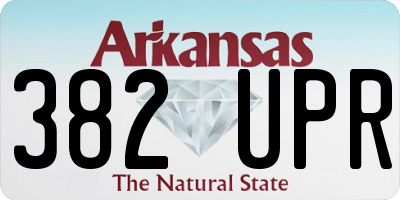 AR license plate 382UPR