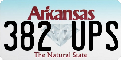 AR license plate 382UPS