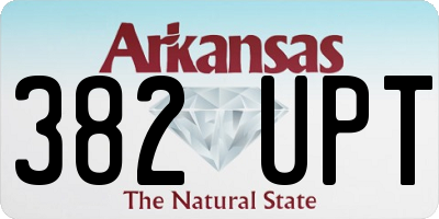 AR license plate 382UPT