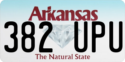 AR license plate 382UPU