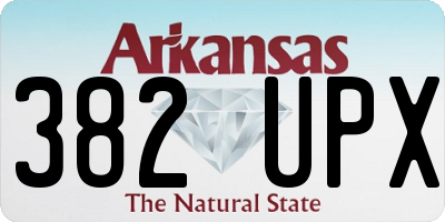 AR license plate 382UPX