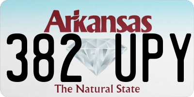 AR license plate 382UPY