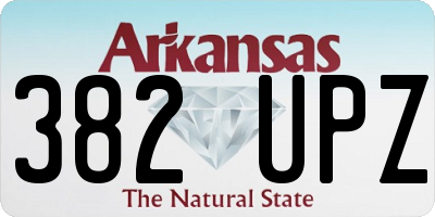 AR license plate 382UPZ