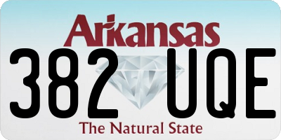 AR license plate 382UQE