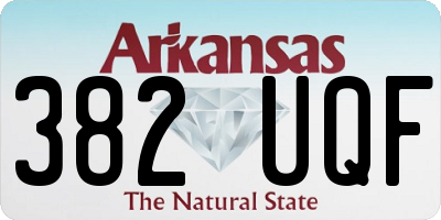AR license plate 382UQF