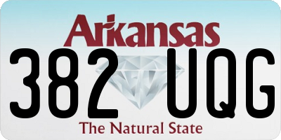 AR license plate 382UQG