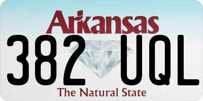 AR license plate 382UQL