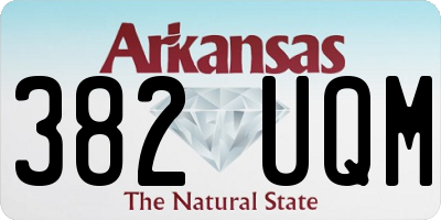 AR license plate 382UQM
